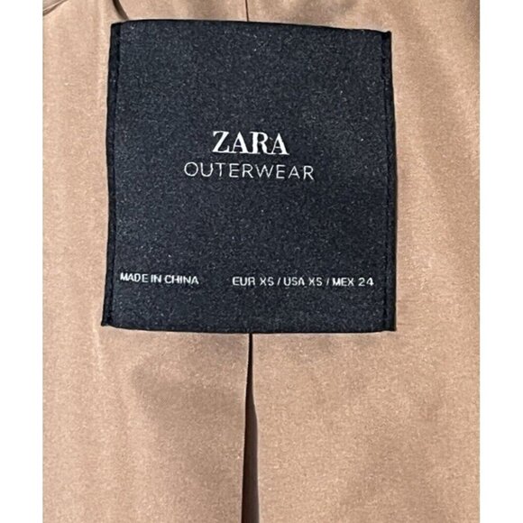 New Zara Outerwear Brown Fluffy Teddy Bear Curly Faux Fur Jacket Coat - Picture 10 of 12